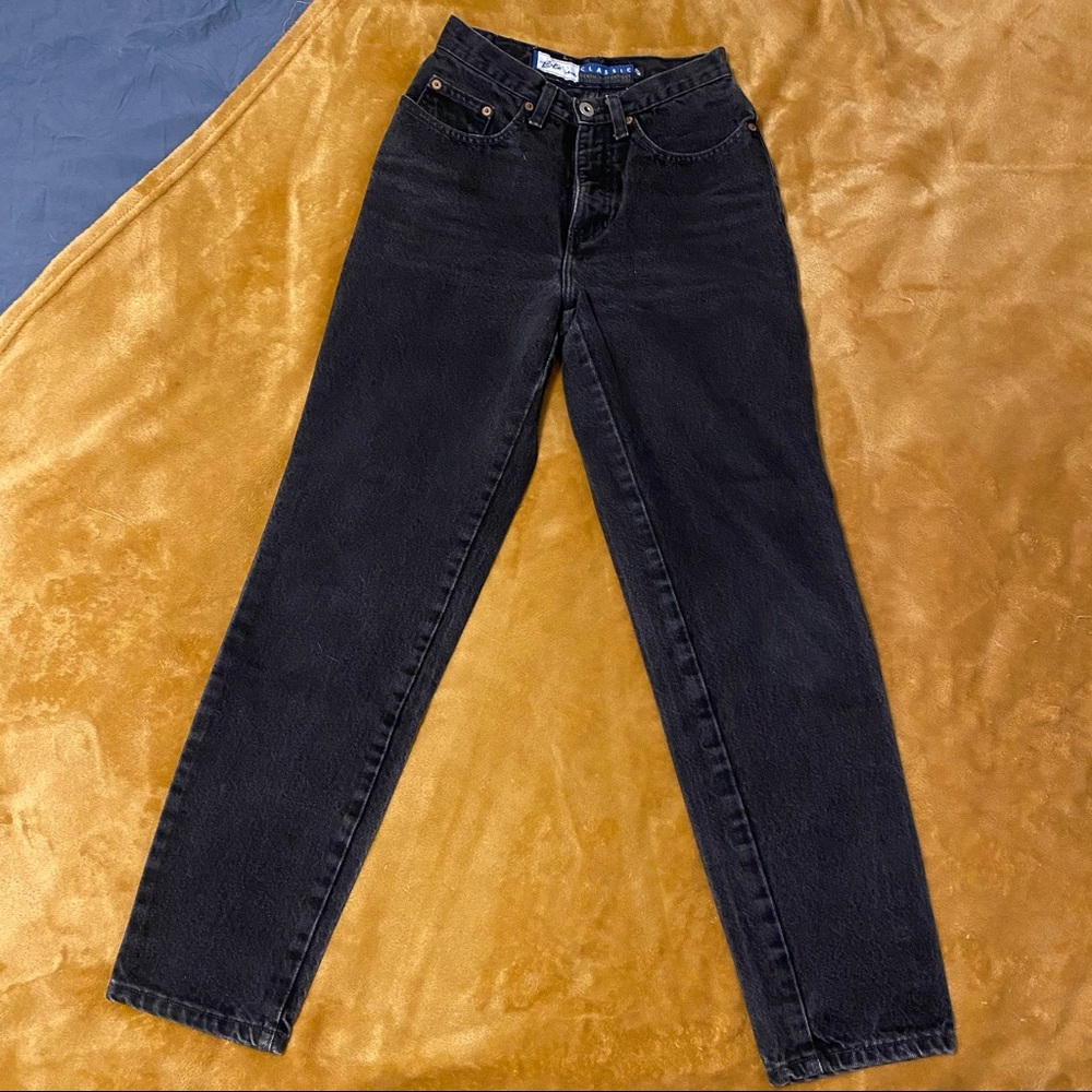 Vintage Express Bleus High Waisted Black Mom Jeans
